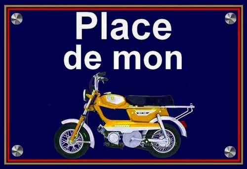 Plaque place mon peugeot - de,